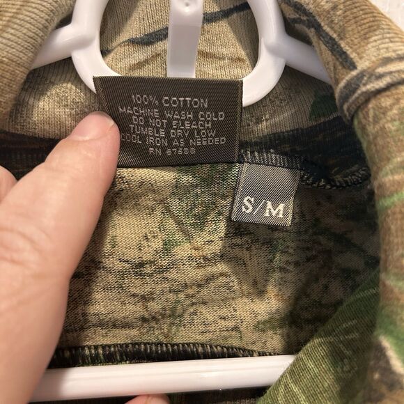 Vtg SPARTAN Realtree USA Long Sleeve Turtleneck Camo Hunting Shirt Small Medium - Picture 7 of 7